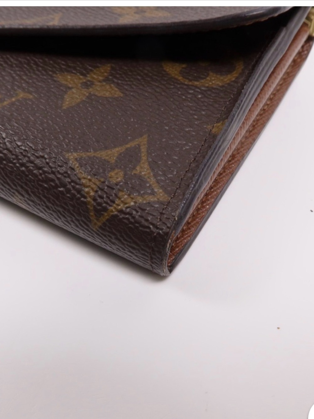 Louis Vuitton Monogram Canvas Envelope Wallet in Brown and Gold - Picture 12 of 15